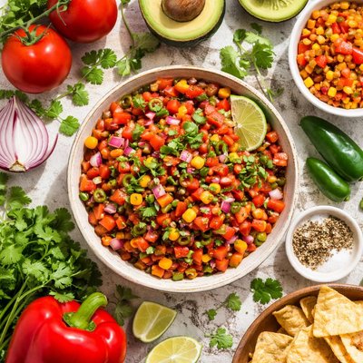 Image of Fresh Homemade Garden Salsa