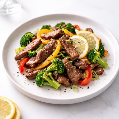 Image of Fresh Lemon Pepper Beef Stir Fry