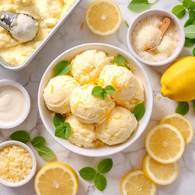 Image of Fresh Lemon Sherbet