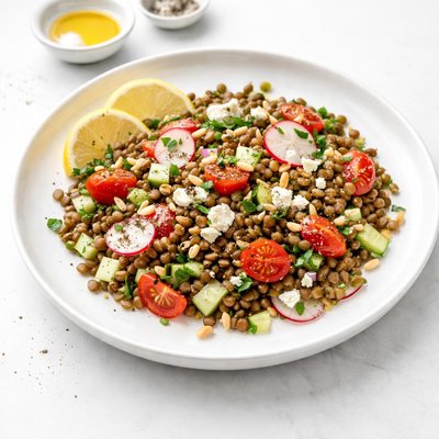 Image of Fresh Mediterranean Lentil Salad