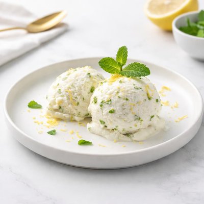 Image of Fresh Mint Lemon Yoghurt Ice Cream