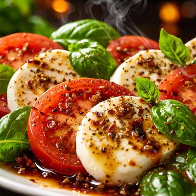 Image of Fresh Mozzarella Tomato Salad with Balsamic Vinaigrette