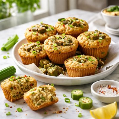 Image of Fresh Okra Muffins