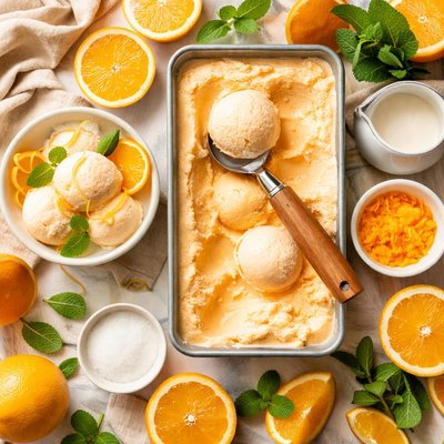 Image of Fresh Orange Sherbet