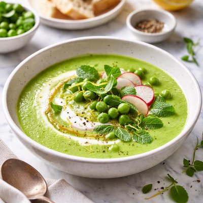 Image of Fresh Pea Soup with Mint