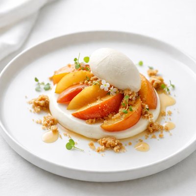 Image of Fresh Peach Dessert