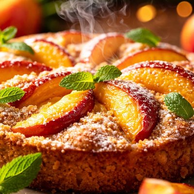 Image of Fresh Peach Torte