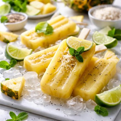 Image of Whole30 Fresh Pineapple Popsicles