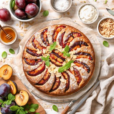 Image of Fresh Plum Cake