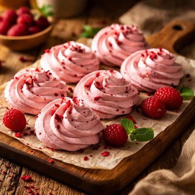 Image of Fresh Raspberry Meringues