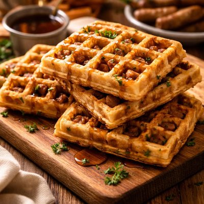 Image of Fresh Sausage Waffles