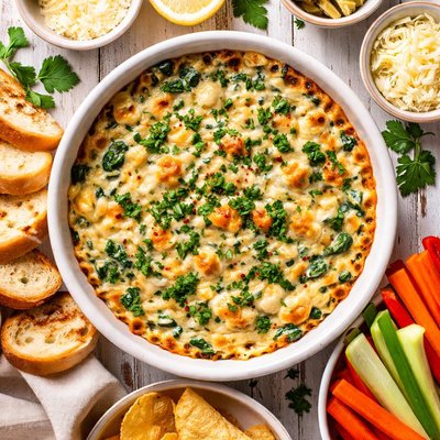 Image of Fresh Spinach Artichoke Dip Aka Sheep Dip