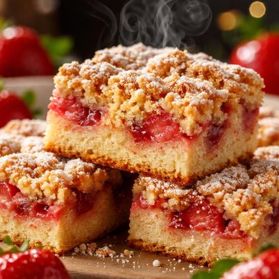 Image of Fresh Strawberry Crumb Cake
