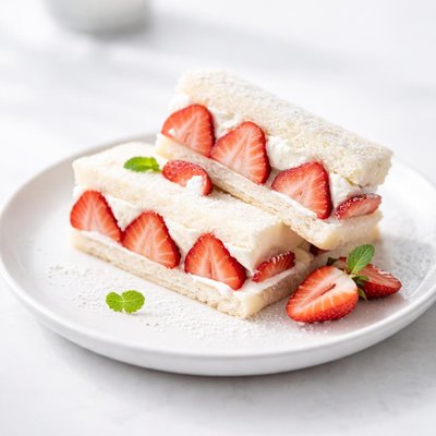 Image of Fresh Strawberry Sandwich