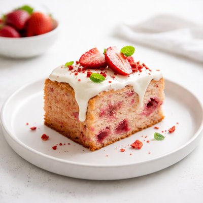 Image of Fresh Strawberry Yogurt Cake
