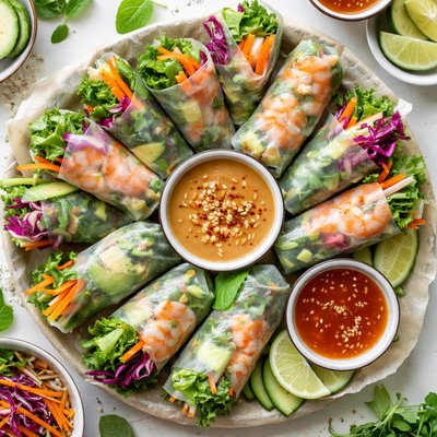 Image of Whole30 Fresh Summer Rolls