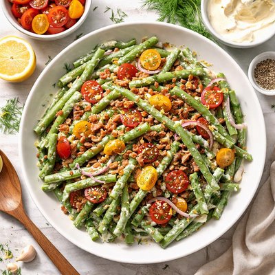 Image of Fresh Summer Sour Cream Green Beans