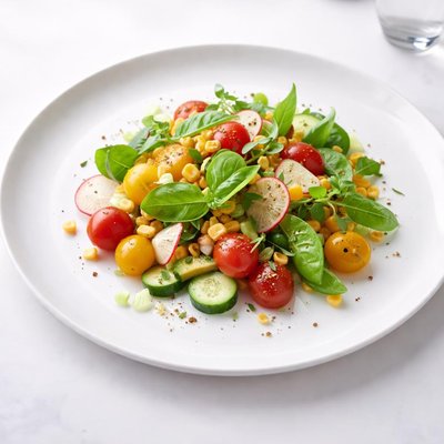 Image of Fresh Summertime Vegetable Salad