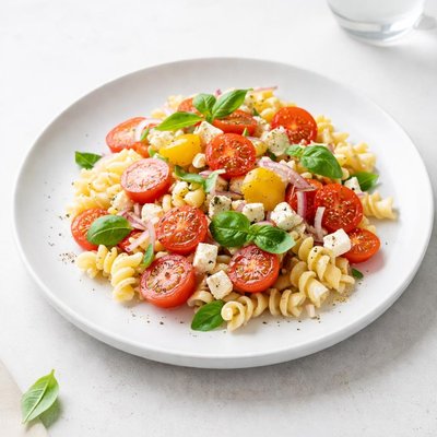 Image of Fresh Tomato and Feta Pasta Salad