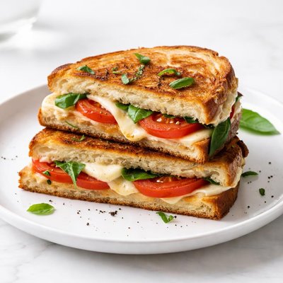 Image of Fresh Tomato Basil Grilled Cheese Sandwich