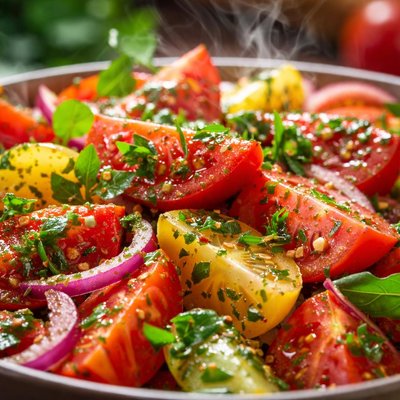 Image of Fresh Tomato Salad with Herb Vinaigrette