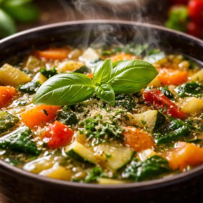 Image of Fresh Vegetable Basil Soup