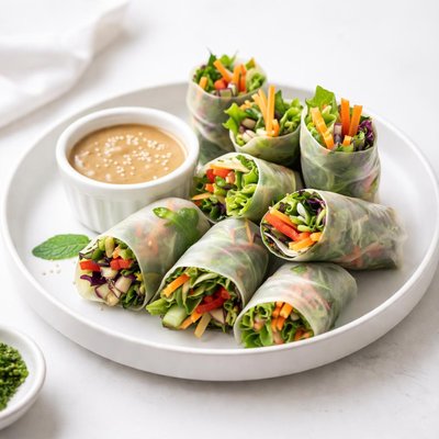 Image of Whole30 Fresh Vegetable Spring Rolls