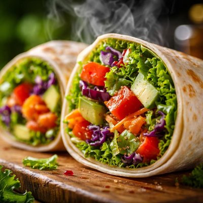 Image of Whole30 Fresh Vegetable Wrap