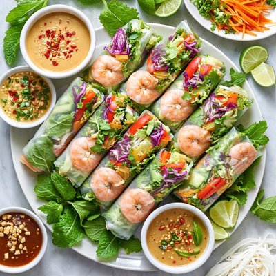 Image of Whole30 Fresh Vietnamese Salad Rolls