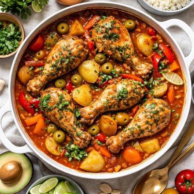Image of Fricase De Pollo Chicken Fricassee