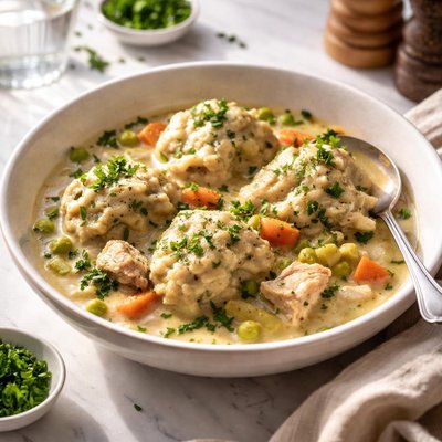 Image of Fricasseed Chicken and Dumplings
