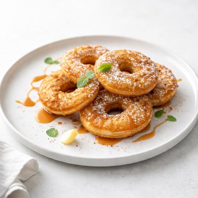 Image of Fried Apple Pancake Rings Carla Hall