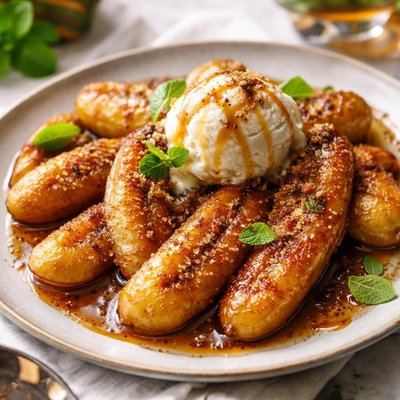 Image of Fried Bananas with Sugar N Rum