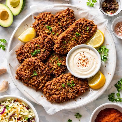 Image of Cachete de ternera empanado sin gluten.