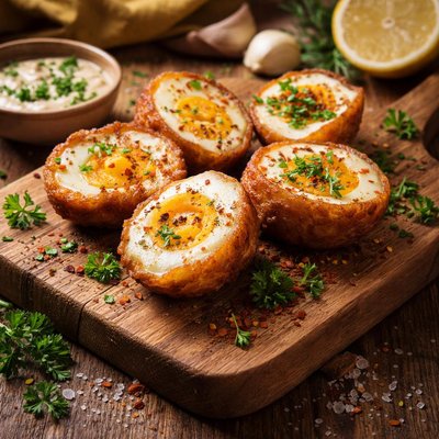 Image of Fried Boiled Eggs