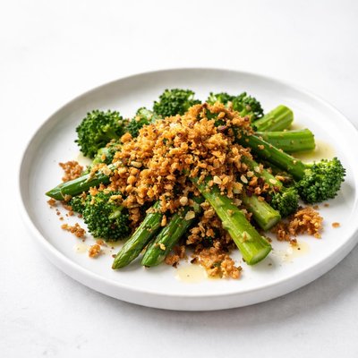 Image of Fried Bread Crumb Topping for Vegetables