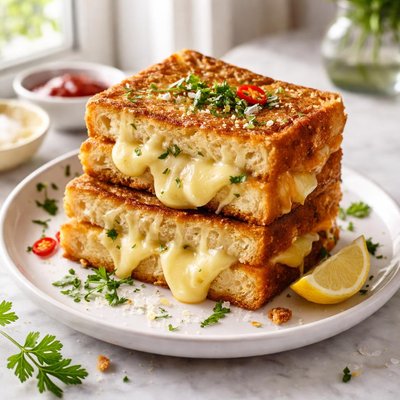 Image of Fried Cheese Sandwiches