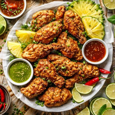 Image of Fried Chicken Hawaiian Style