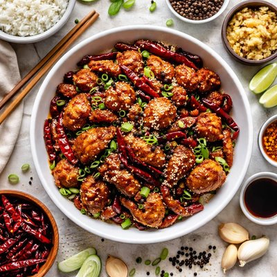 Image of Fried Chicken Szechuan Style