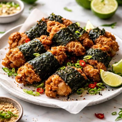 Image of Fried Chicken with Seaweed Nori