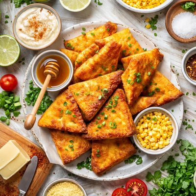 Image of Fried Cornbread