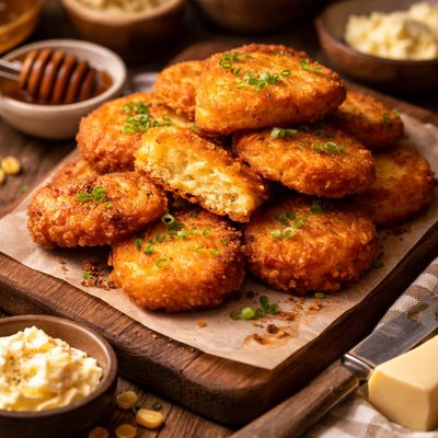 Image of Fried Cornbread Southern Style