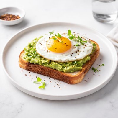 Image of Fried Egg and Avocado Sandwich