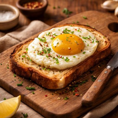 Image of Whole30 Fried Egg on Toast
