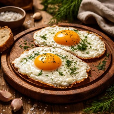 Image of Fried Eggs with Dill