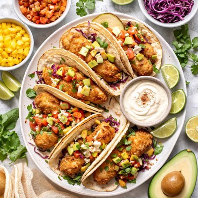 Image of Whole30 Fried Fish Tacos