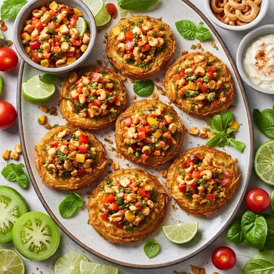 Image of Fried Green Tomatoes with Cashew Relish