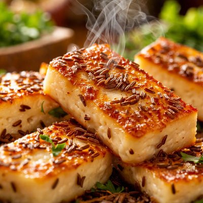 Image of Fried Halloumi with Caraway