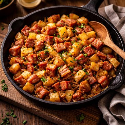 Image of Fried Ham Potato Hash