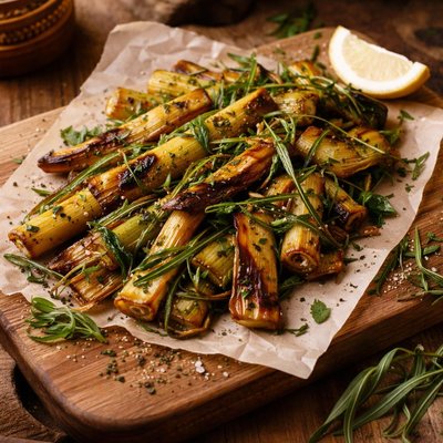 Image of Fried Leeks with Tarragon